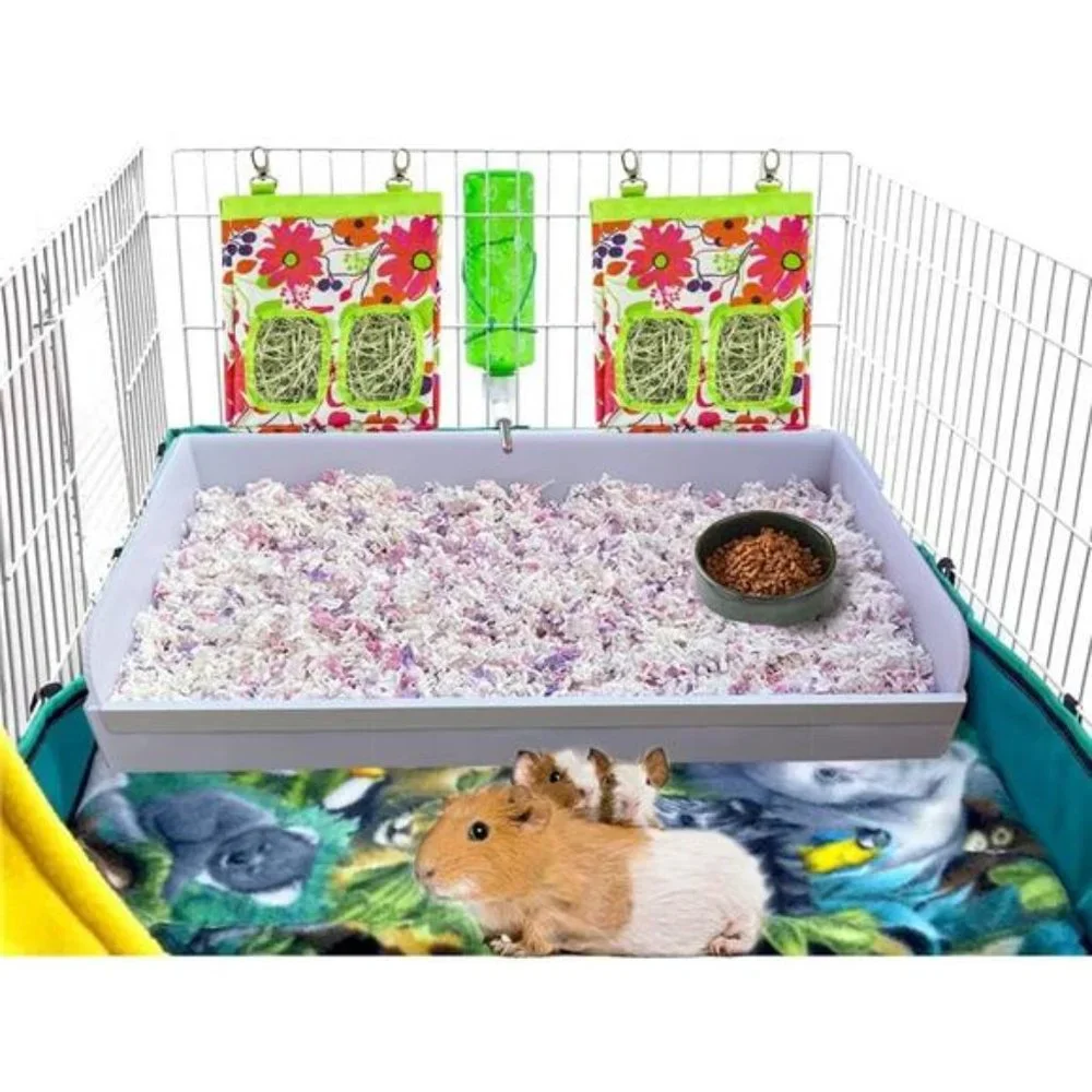 Guinea Pig Litter Box Small Animal Bedding Patty Pan for Training Hay Box New